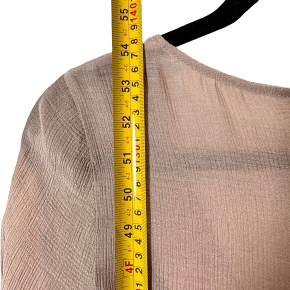 NWT Reformation Callum Maxi Dress Sz.XS Taupe Sheer Gauze Minimalist Boho - Picture 11 of 16